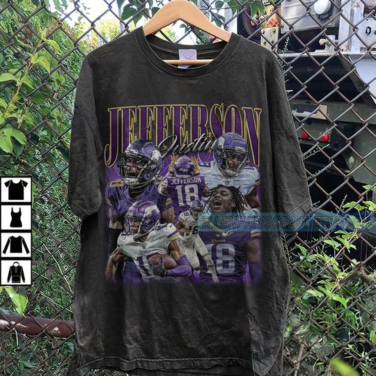 Discover Vintage Justin Jefferson Shirt, Sweatshirt, Hoodie, Football shirt