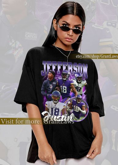Discover Justin Jefferson Vintage 90s Graphic Style T-Shirt, Justin Jefferson Shirt