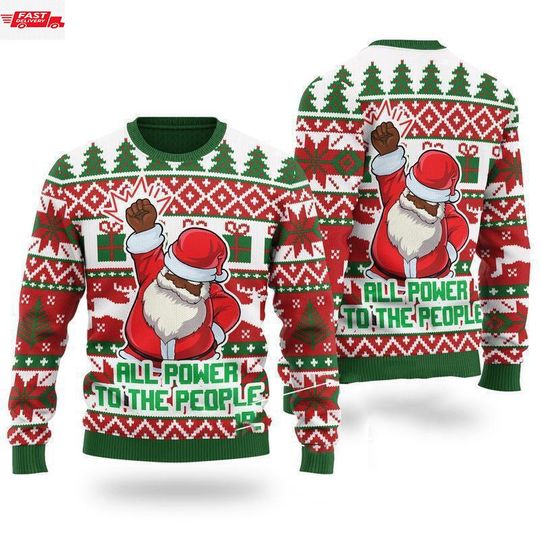 Discover Santa Fist Ugly Christmas 3D Ugly Christmas Sweater