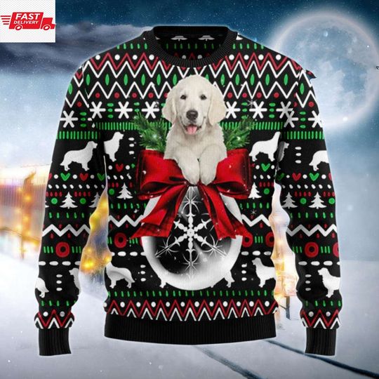 Discover Golden Retriever Puppy Xmas Ugly Sweater