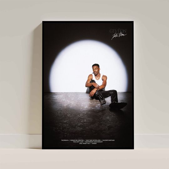 Discover Giveon TAKE TIME Album Art Poster - Album Cover