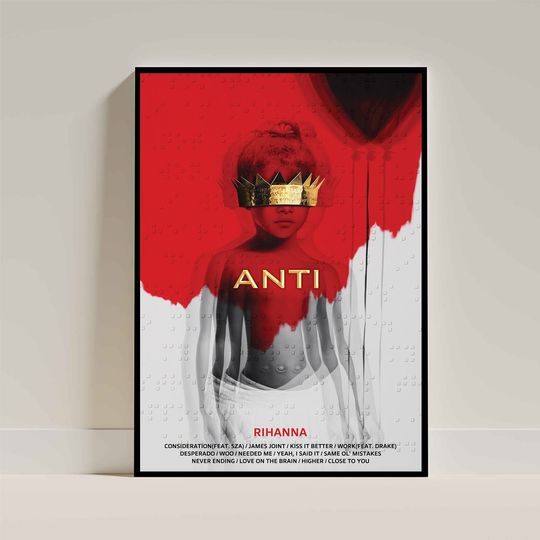 Discover Anti - Rihanna Poster - Album Art Poster - Album Cover