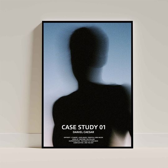 Discover CASE STUDY 01 - Daniel Caesar Poster - Album Art Poster - Album Cover