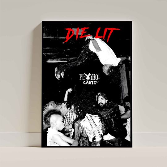 Discover Die Lit Poster - Playboi Carti Album Art Poster - Album Cover