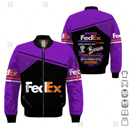 Discover Vintage Fedex Jacket 2023 Men Bomber Jackets