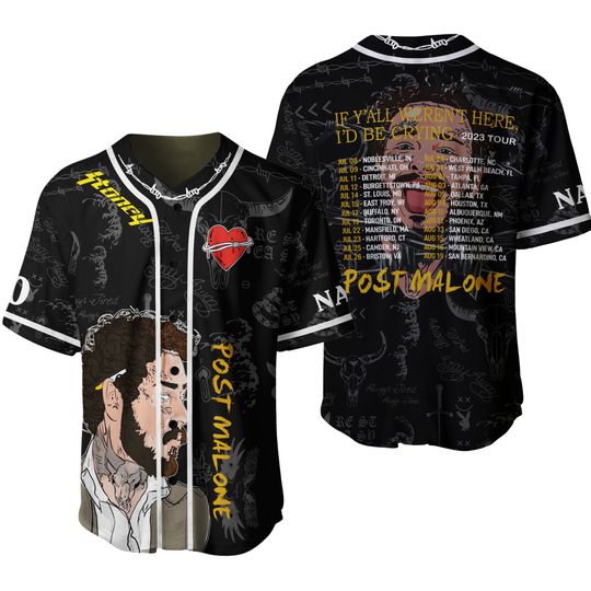 Discover Post Malone Jersey, Post Malone Baseball Jersey