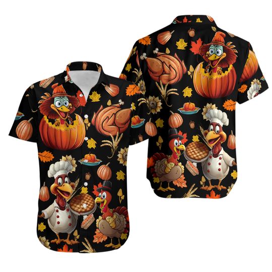 Discover Turkey Thanksgiving Hawaiian Shirt