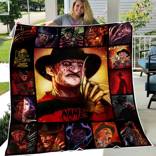 Discover Freddy Krueger A Nightmare Halloween Fleece Blanket