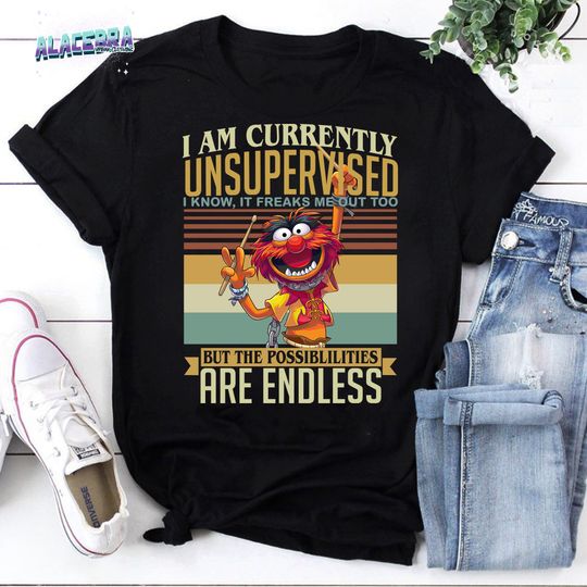 Discover Muppet Show I Am Currently Unsupervised Vintage T-Shirt