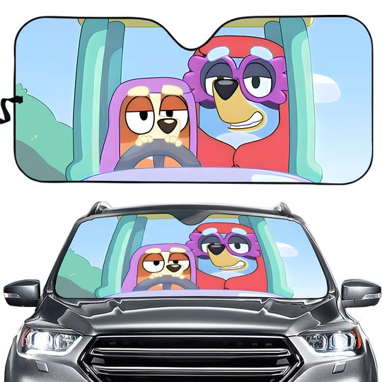 Discover BlueyDad Car Sunshade, BlueyDad Car Decor