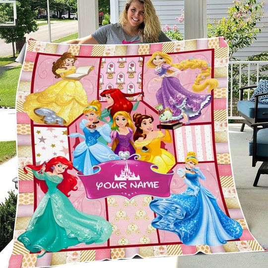 Discover Custom Princess Characters Blanket