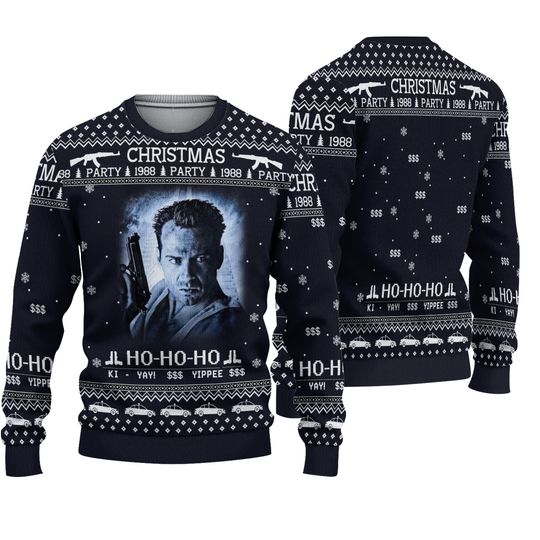 Discover Die Hard 1988 Ugly Knitted Christmas Sweater