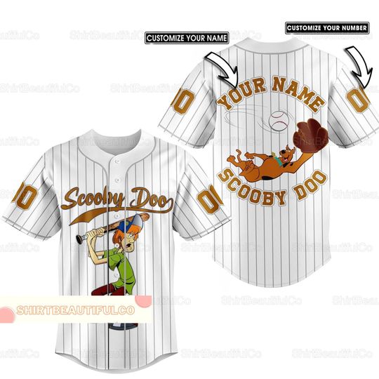 Discover Christmas Personalized Scooby Doo Baseball Jersey