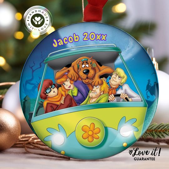 Discover Mystery Machine Personalized Ornaments, Custom Gift for Scooby-Doo Fans