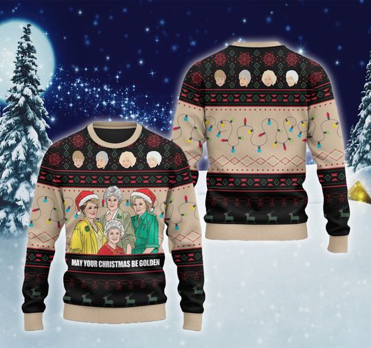 Discover Stay Golden Ugly Christmas Sweater for TV Show