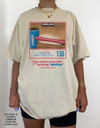 Discover Costco Hot Dog Shirt, 1.50 Costco Hot Dog Tshirt