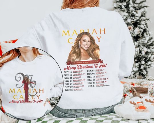 Discover Mariah Carey 2023 Christmas Music Shirt - Bootleg Merry Christmas Design