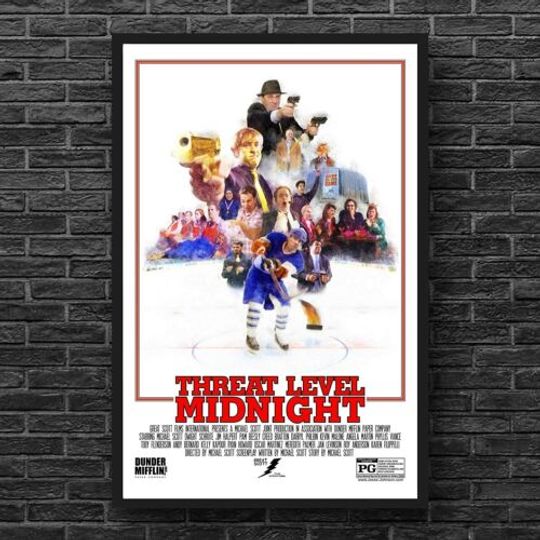 Discover Threat Level Midnight Poster  The Office Decor dunder mifflin Poster