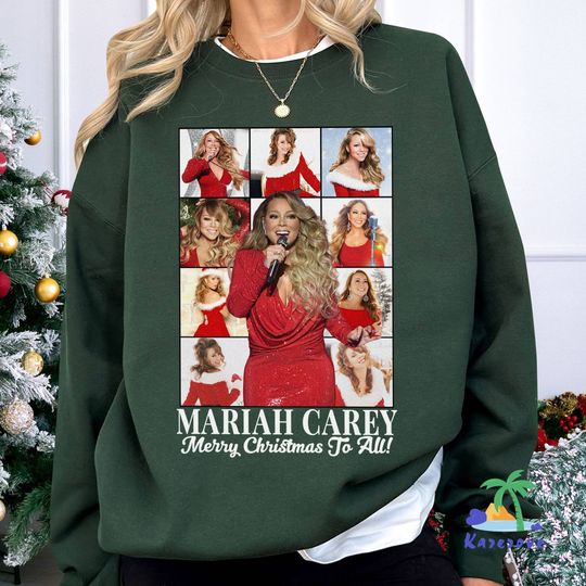 Discover Mariah Carey Merry Christmas One and All Sweatshirt