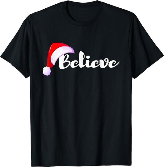 Discover Christmas Holidays Believe Santa Claus T-Shirt
