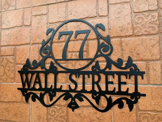 Discover Personalized Metal Address Sign for House Custom Number Sign Street Address