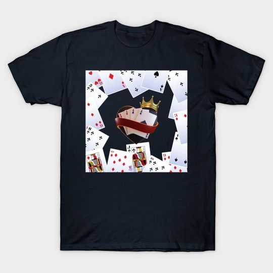 Discover Gambler - Playing Cards - T-Shirt