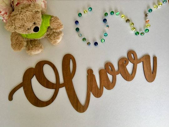 Discover Personalized Large Wooden Name Wall Sign Nursery Decor Hanging Letter Wood Name Plaque Birthday Party Backdrop Customized Bedroom Metal Sign