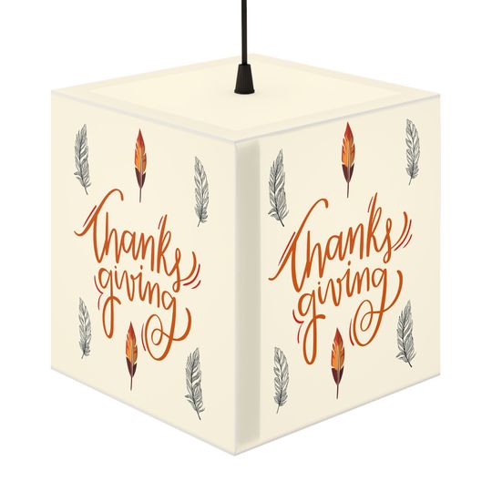 Discover Thanksgiving Light Cube Lamp