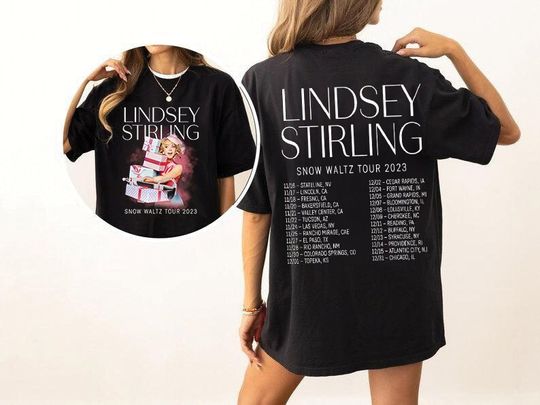 Discover Lindsey Stirling Snow Waltz 2023 Tour Shirt