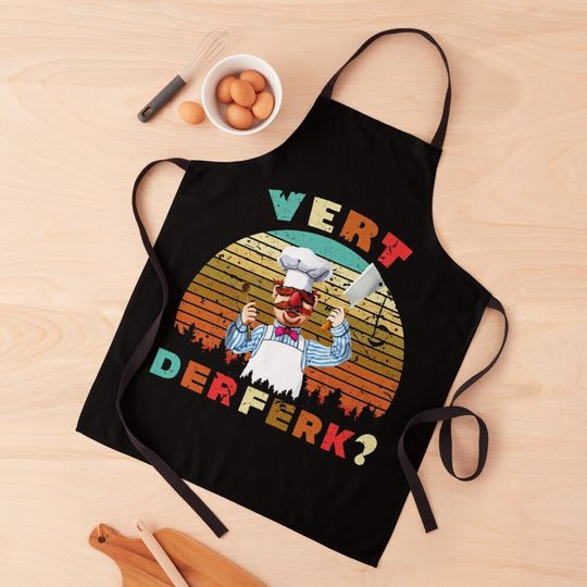 Discover The Muppet Vert Der Ferk Swedish Chef Kitchen Apron