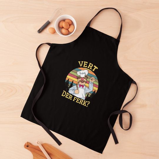 Discover The Muppet Vert Der Ferk Swedish Chef Kitchen Apron