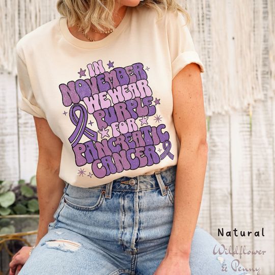 Discover Pancreatic Cancer Awareness Month Shirts, Pancreatic Cancer Tee
