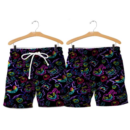 Discover Gengar Ghost Hawaiian Shorts