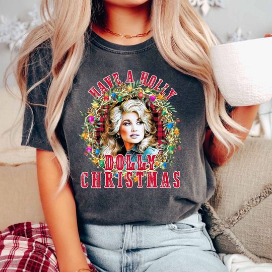 Discover Holly Dolly Christmas Shirt, Have A Holly Dolly Christmas, Merry Christmas Shirt