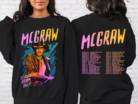 Discover Tim McGraw 2024 Tour Standing Room Only Shirt For Fans