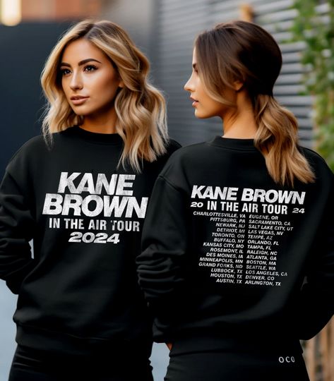 Discover Kane Brown In The Air Tour 2024 Shirt, Kane Brown Fan Sweatshirt