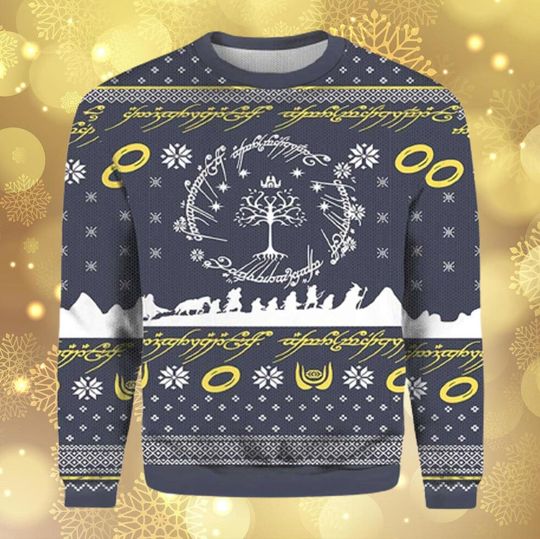 Discover LOTR Christmas Ugly Sweater, LOTR Movies Ugly Christmas Sweater
