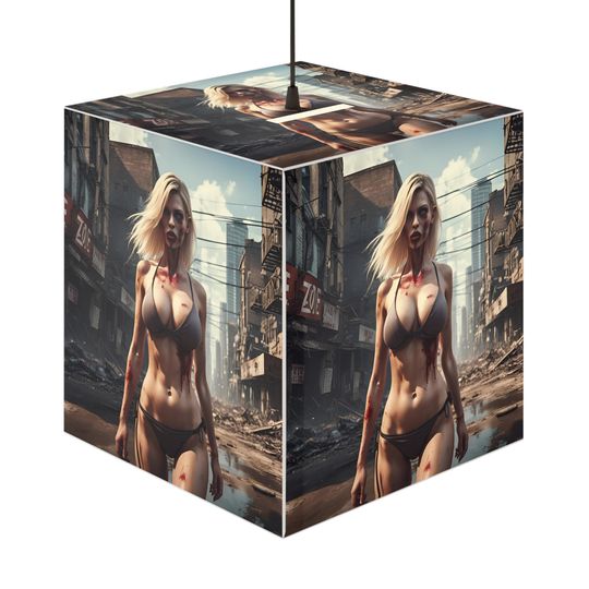 Discover Zombie Blonde Light Cube Lamp