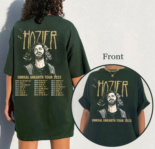 Discover Hozeir Lyrics T-shirt, Hozeir Unreal Unearth tour 2023 tracklist Shirt