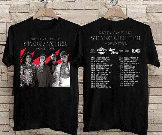 Discover Greta Van Fleet Shirt, Greta Van Fleet Starcatcher World Tour 2023 T-Shirt