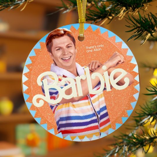 Discover Barbie Movie Alan Glass Ornament Updated Version