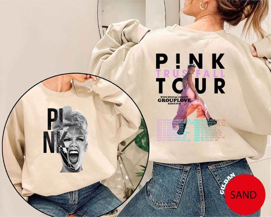 Discover Pink Trustfall Tour 2023, Trustfall Album Tee, Pink Singer Tour Music Festival Shirt Concert Apparel