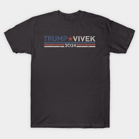 Discover Donald Trump Vivek Ramaswamy 2024 President Republican - Trump President 2024 - T-Shirt