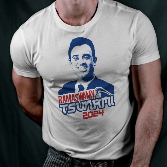 Discover Vivek Ramaswamy Tsunami 2024 Unisex Softstyle T-Shirt