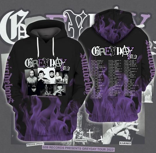 Discover Hollow Hoodie for Fan /Grey Tour Day-Unisex 3D Hoodie,Gift for Fan