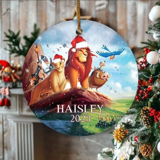 Discover Personalized Christmas Ornament, Lion King 2023 Ornament