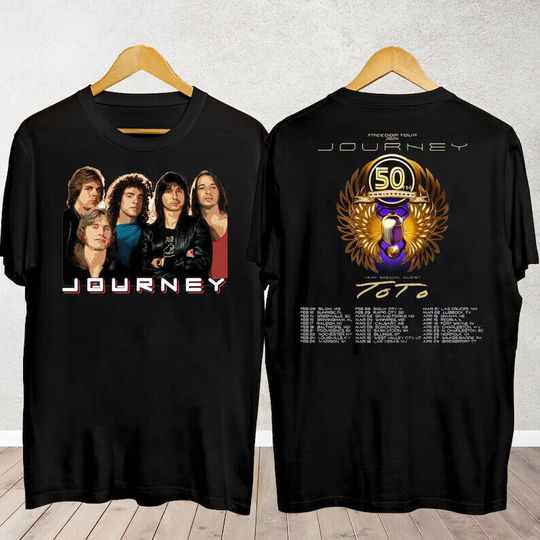 Discover Journey Freedom Tour 2024 Shirt, Journey With Toto 2024 Shirt