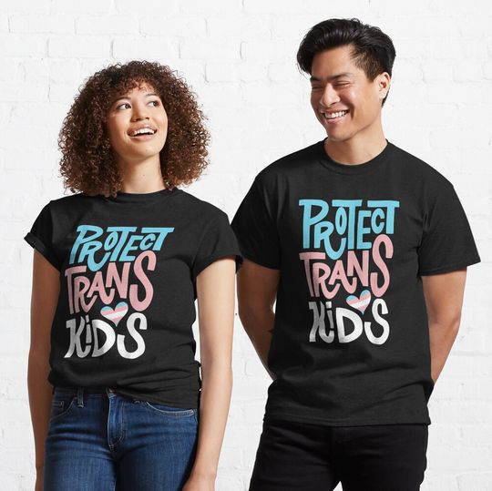 Discover Protect Trans Kids LGBT PrideFitted  Classic T-Shirt