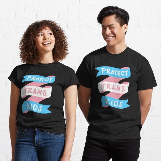 Discover Protect Trans Kids Transgender LGBTQ Pride Classic T-Shirt