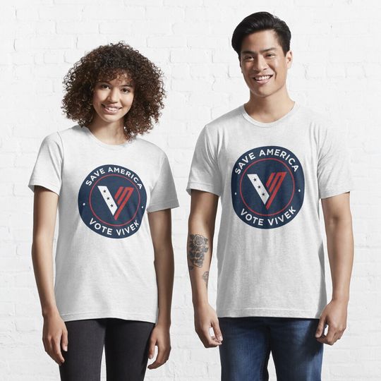 Discover Save America Vote Vivek For President 2024 Essential T-Shirt